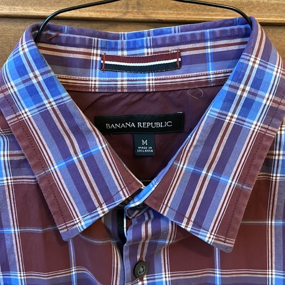 Banana Republic Medium Plaid Button Down - Picture 2 of 3